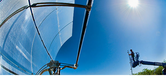 parabolic solar reflector